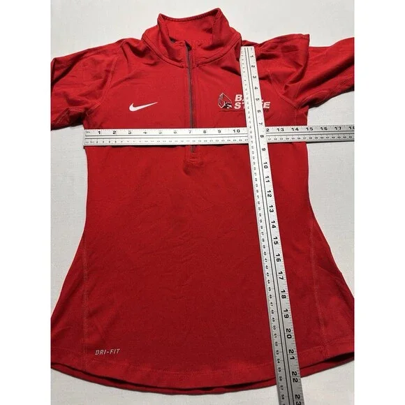 Ball State Cardinals Tennis Nike Pullover Women's XS Element 1/2 Zip Dri Fit - Picture 8 of 12